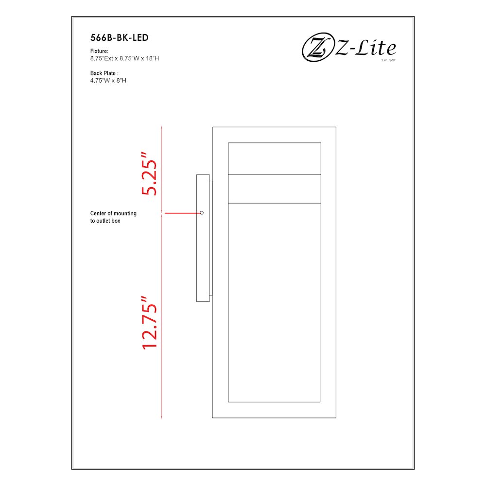 Z-Lite 1 Light Outdoor Wall Light