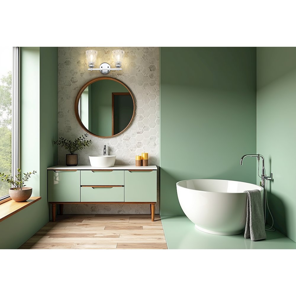 Z-Lite 2 Light Vanity, Chrome