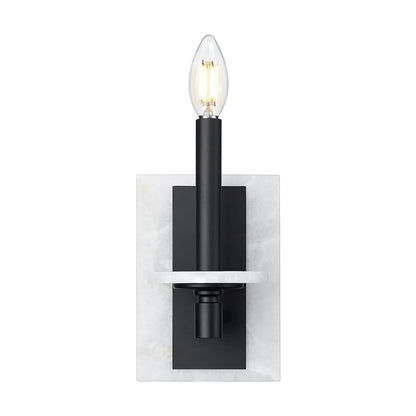 Z-Lite Kaden 1 Light Wall Sconce in Matte Black color, Steel frame