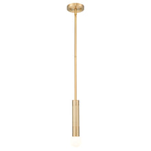 Z-Lite Stari 1 Light Pendant in Modern Gold color, Steel frame