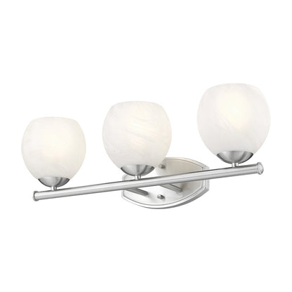 Z-Lite 3 Light Vanity, Brushed Nickel