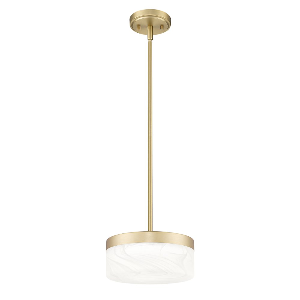 Z-Lite 1 Light Pendant, Modern Gold