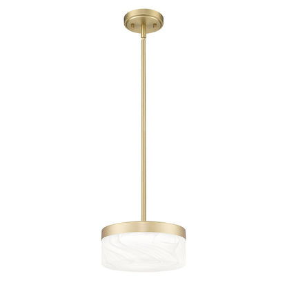 Z-Lite 1 Light Pendant, Modern Gold