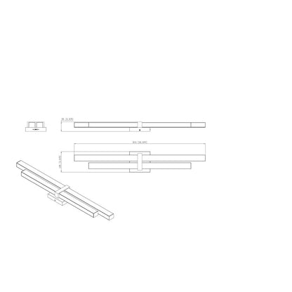 Z-Lite Zane 2 Light Vanity in Chrome  Frame Finish
