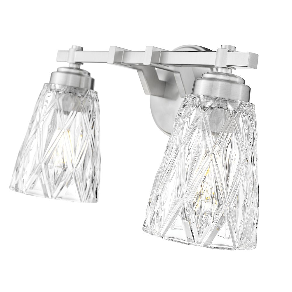 Z-Lite 2 Light Vanity, Brushed Nickel