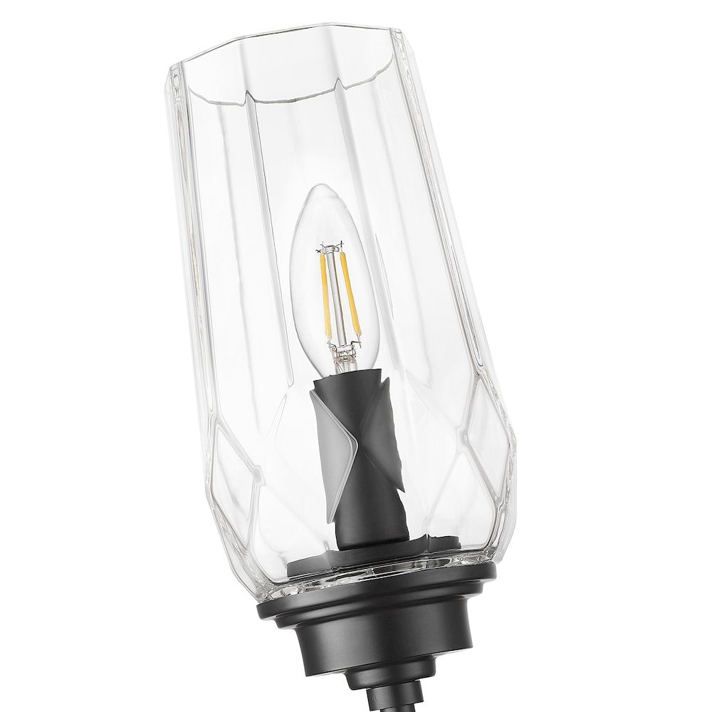 Z-Lite 1 Light Wall Sconce, Matte Black