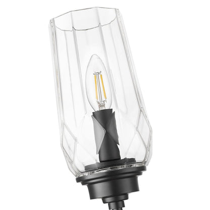 Z-Lite 1 Light Wall Sconce, Matte Black