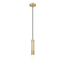 Z-Lite Stari 1 Light Pendant in Modern Gold color, Steel frame