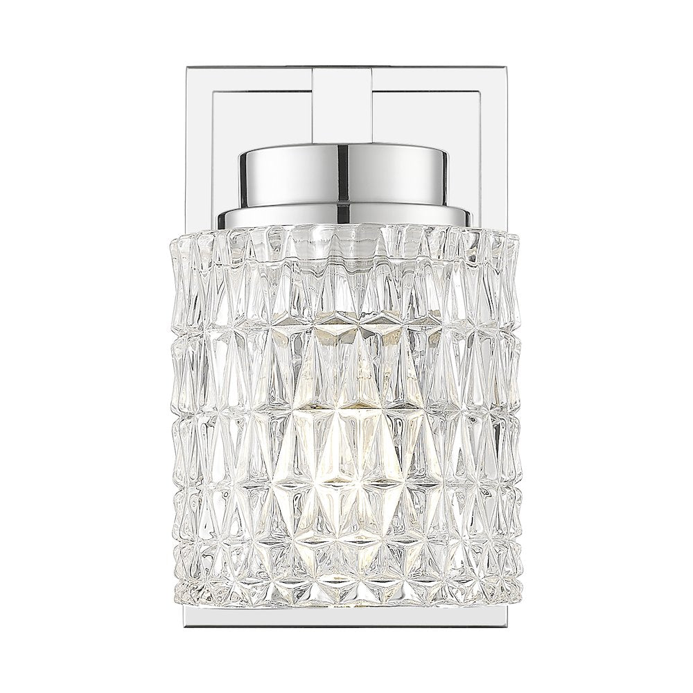 Z-Lite 1 Light Wall Sconce, Chrome