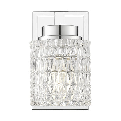 Z-Lite 1 Light Wall Sconce, Chrome
