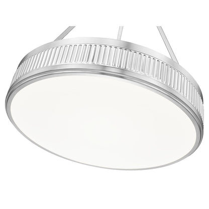 Z-Lite 3 Light Pendant, Satin Nickel