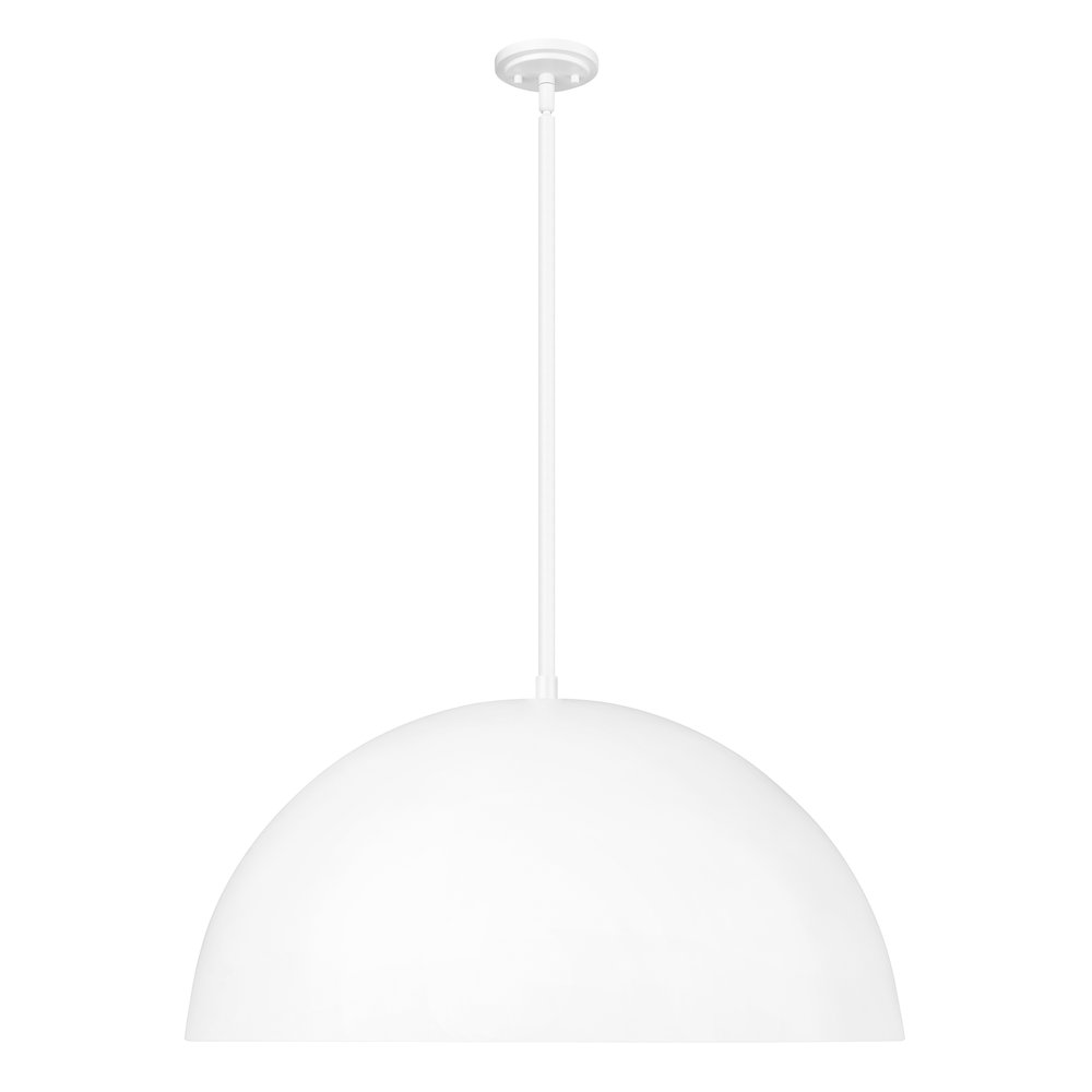 Z-Lite 3 Light Pendant, Matte White