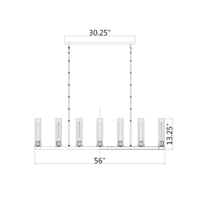 Z-Lite 9 Light Linear Chandelier