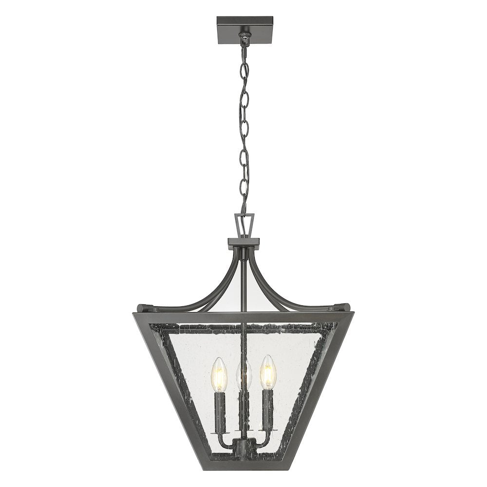 Z-Lite 3 Light Chandelier, Iron Ore