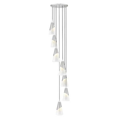 Z-Lite Aimie 7 Light Chandelier, Brushed Nickel