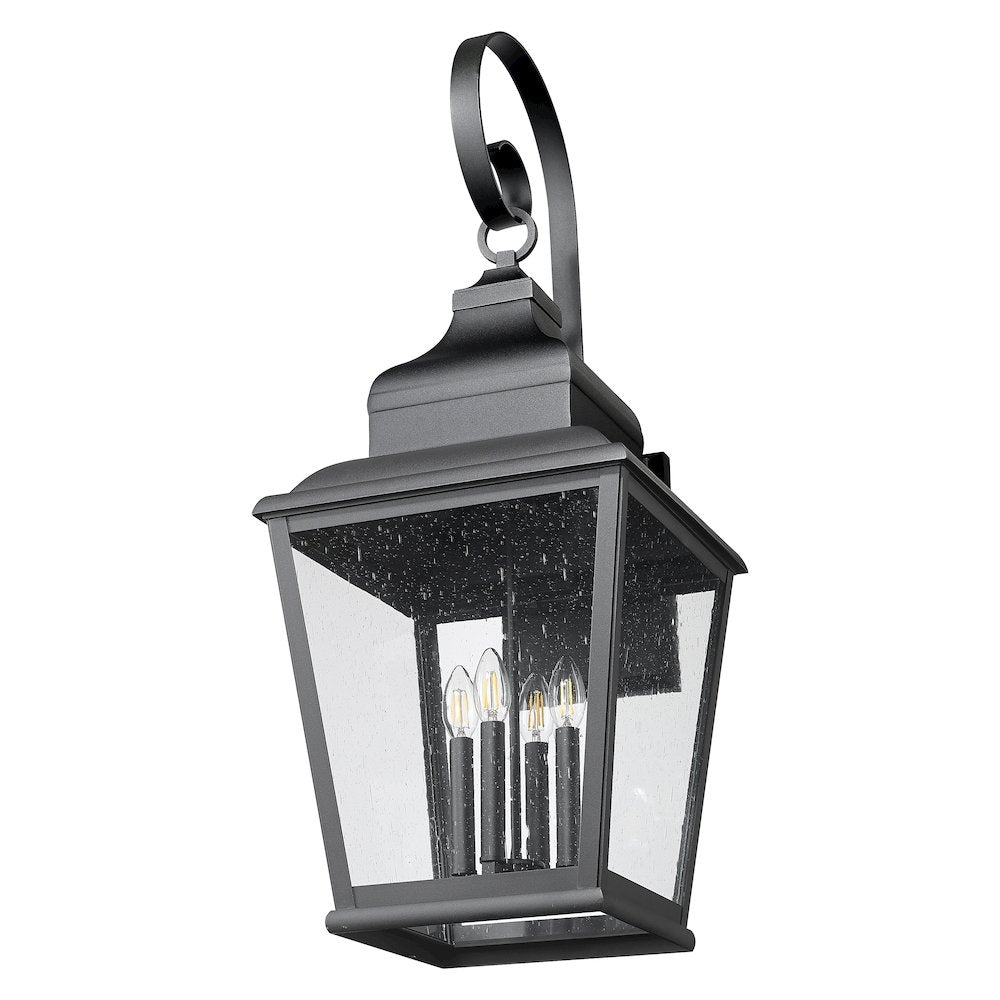 Z-Lite 4 Light Outdoor Wall Light, Sand Black