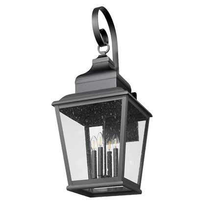 Z-Lite 4 Light Outdoor Wall Light, Sand Black