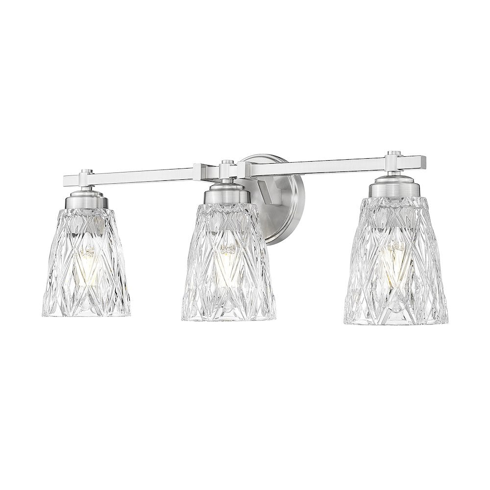 Z-Lite 3 Light Vanity, Brushed Nickel