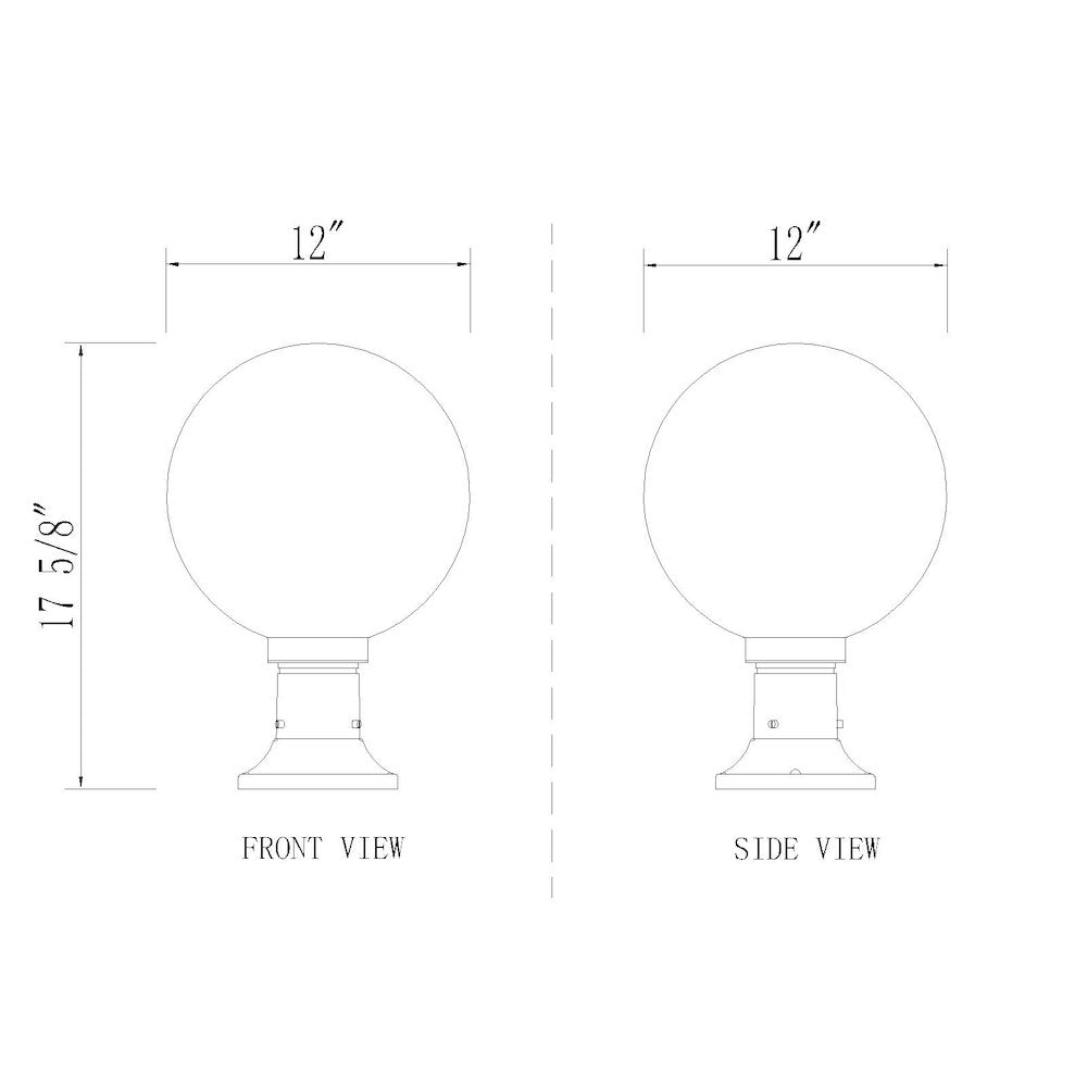 Z-Lite 1 Light Outdoor Pier Mounted Fixture