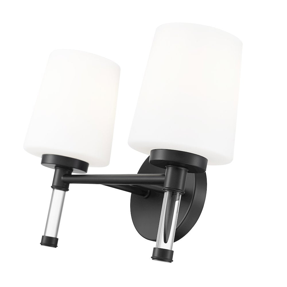Z-Lite 2 Light Vanity, Matte Black
