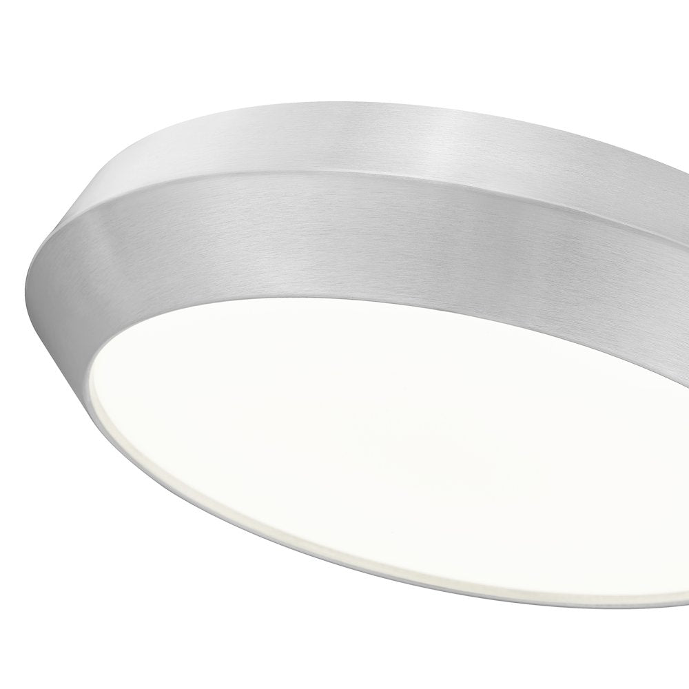 Z-Lite 1 Light Flush Mount, Brushed Nickel