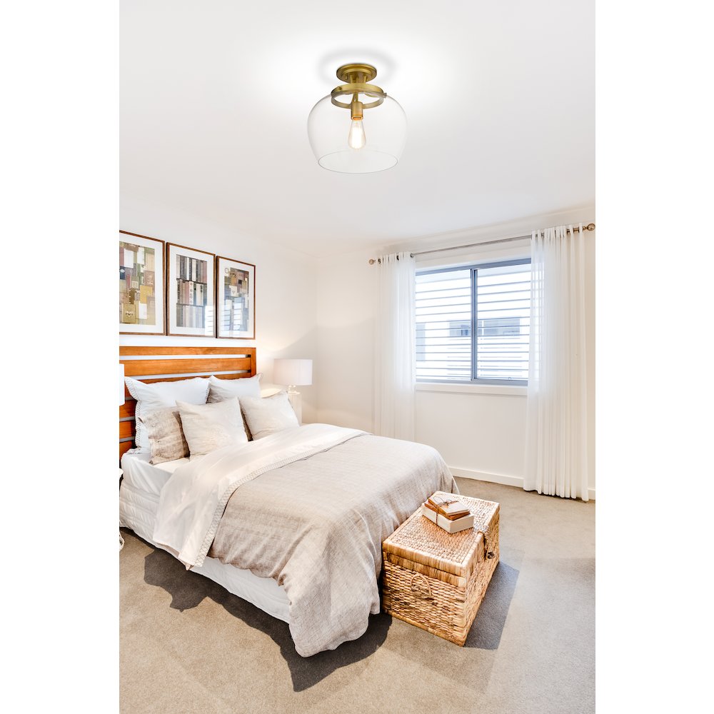 Z-Lite 1 Light Semi Flush Mount