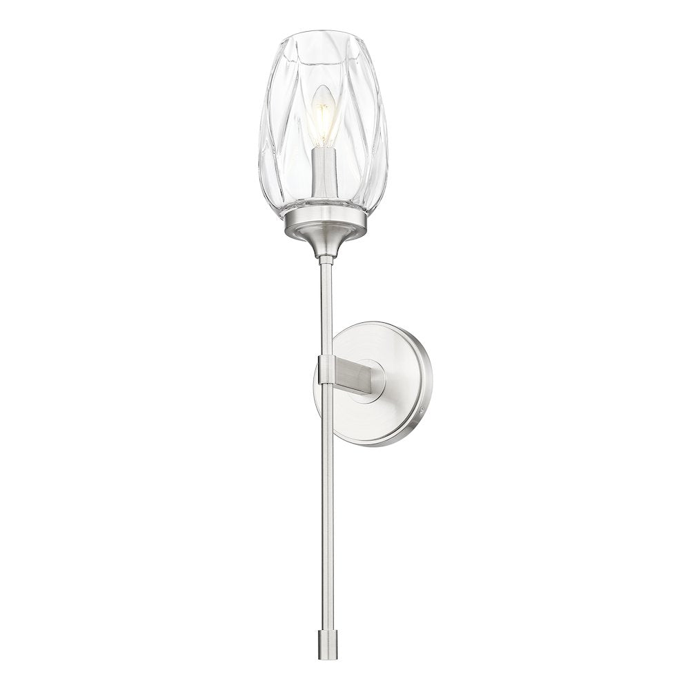 Z-Lite 1 Light Wall Sconce, Brushed Nickel
