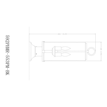 Z-Lite 2 Light Outdoor Pier Mounted Fixture
