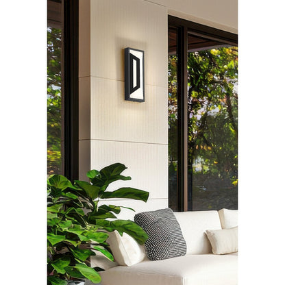 Z-Lite 2 Light Outdoor Wall Light, Sand Black