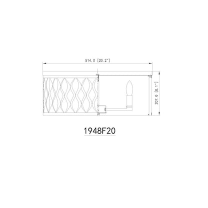 Z-Lite 5 Light Flush mount