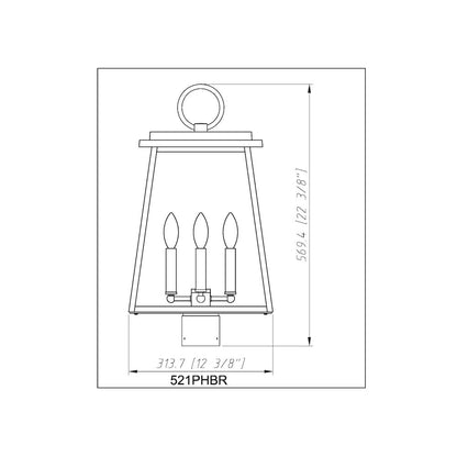 Z-Lite 4 Light Outdoor Post Mount Fixture