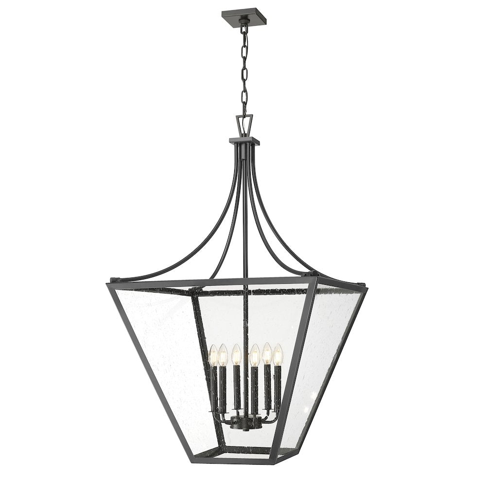 Z-Lite 6 Light Chandelier, Iron Ore