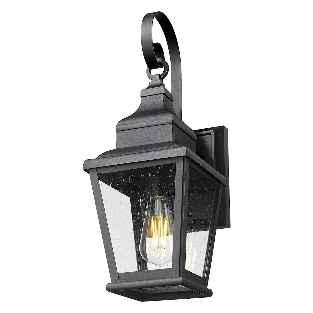 Z-Lite 1 Light Outdoor Wall Light, Sand Black