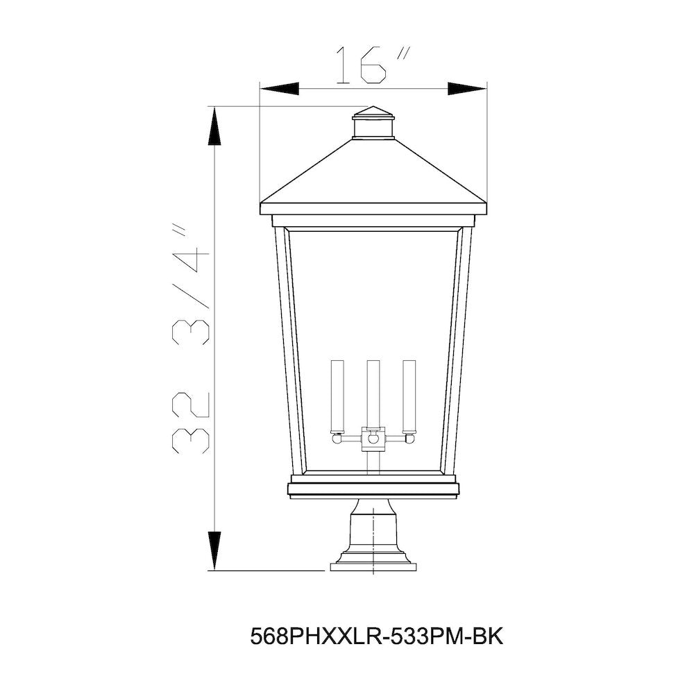 Z-Lite 4 Light Outdoor Pier Mounted Fixture
