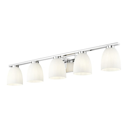 Z-Lite Naya 5 Light Vanity in Chrome color, Steel frame