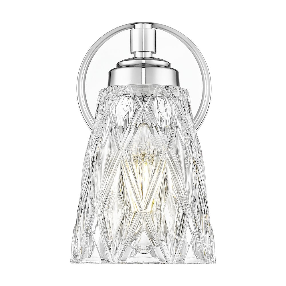 Z-Lite 1 Light Wall Sconce, Chrome