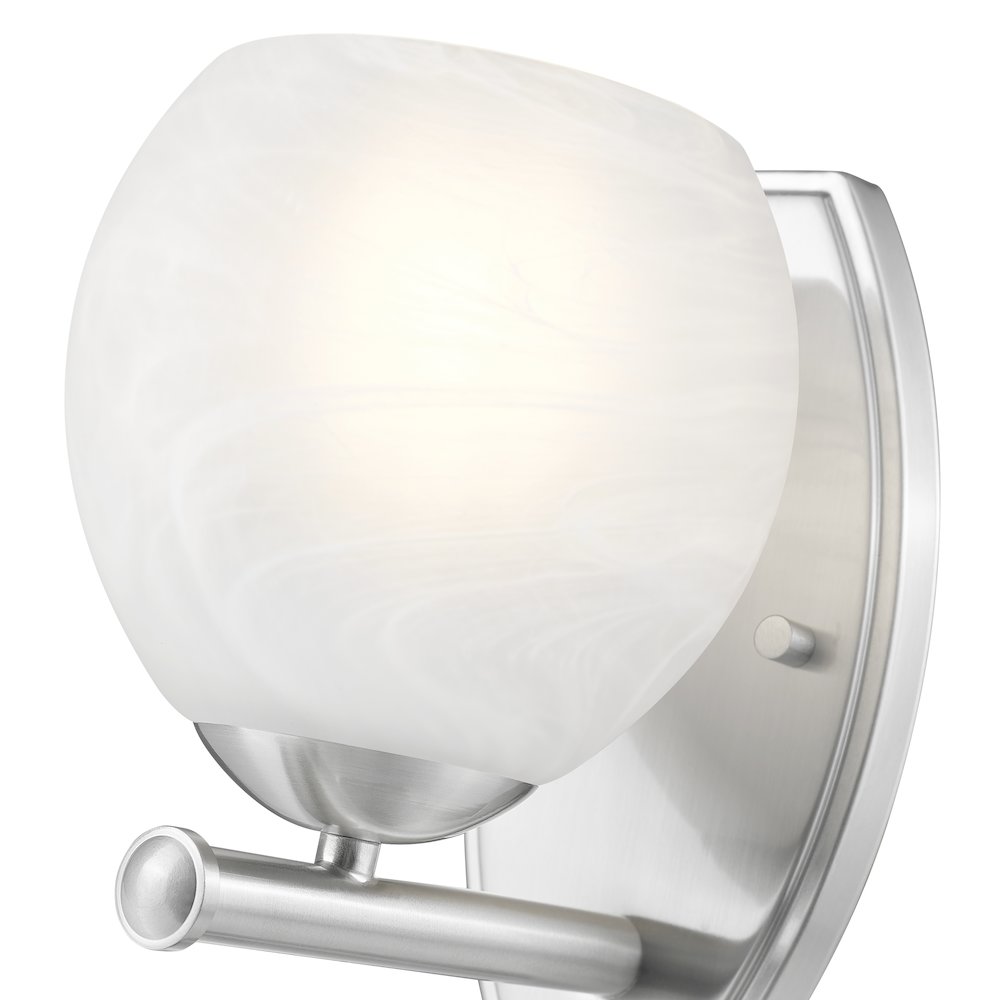 Z-Lite 1 Light Wall Sconce, Brushed Nickel