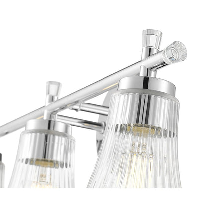 Z-Lite Belle 3 Light Vanity in Chrome color, Steel frame