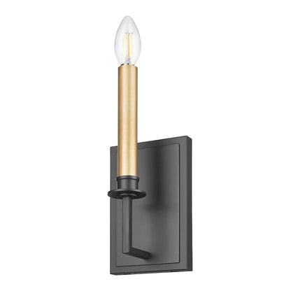 Z-Lite 2 Light Wall Sconce, Matte Black