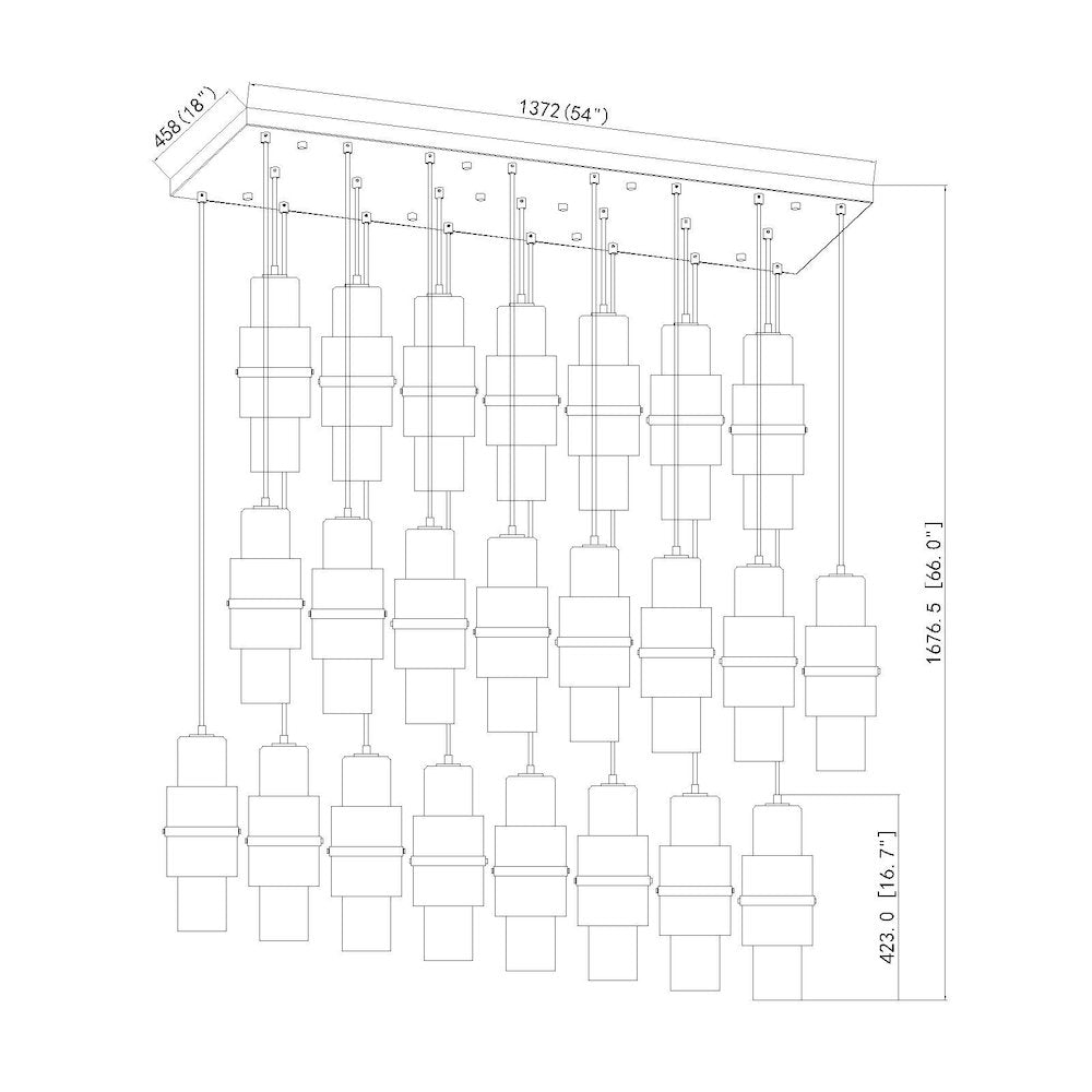 Z-Lite 23 Light Linear Chandelier