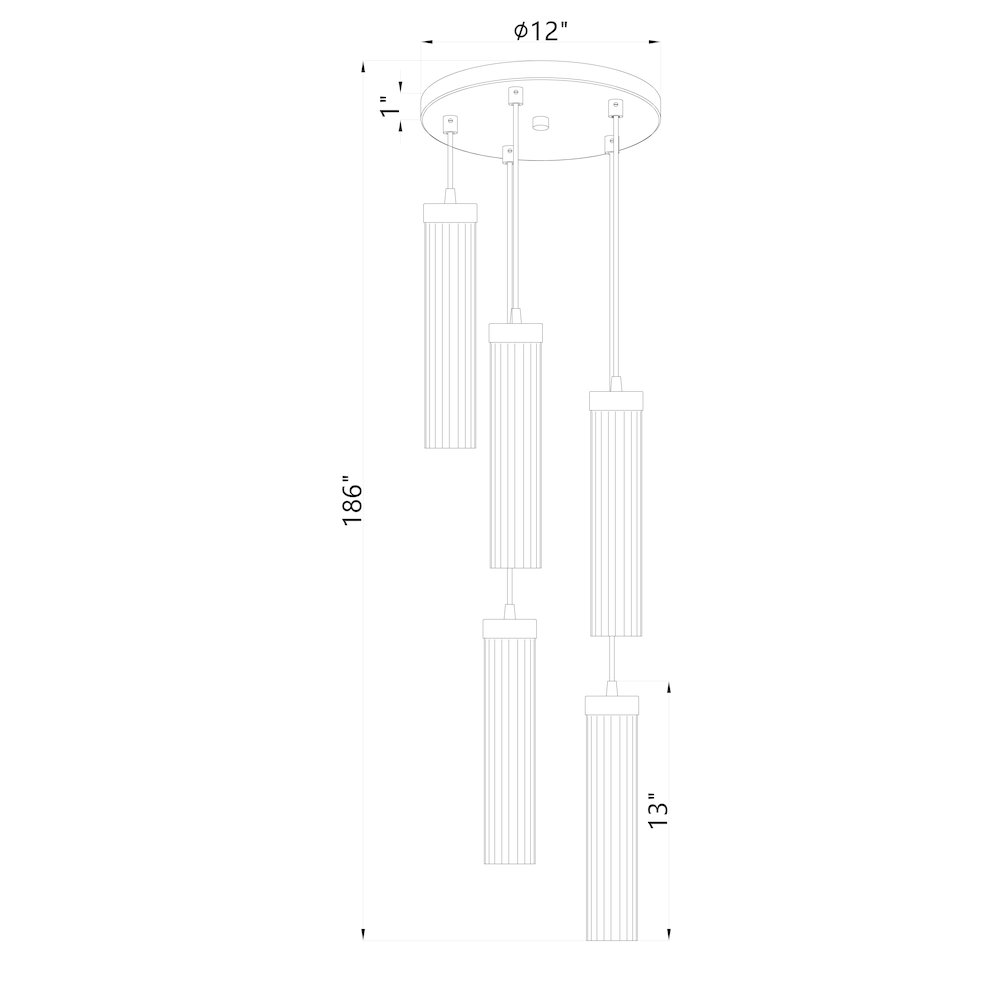 Z-Lite 5 Light Chandelier