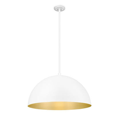 Z-Lite 3 Light Pendant, Matte White