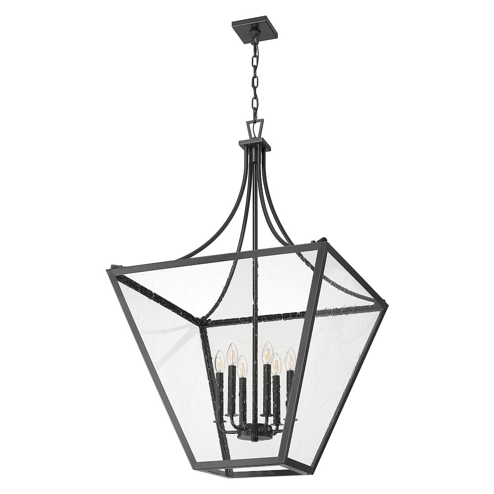 Z-Lite 6 Light Chandelier, Iron Ore