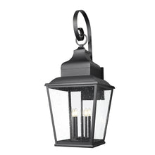 Z-Lite 5 Light Outdoor Wall Light, Sand Black