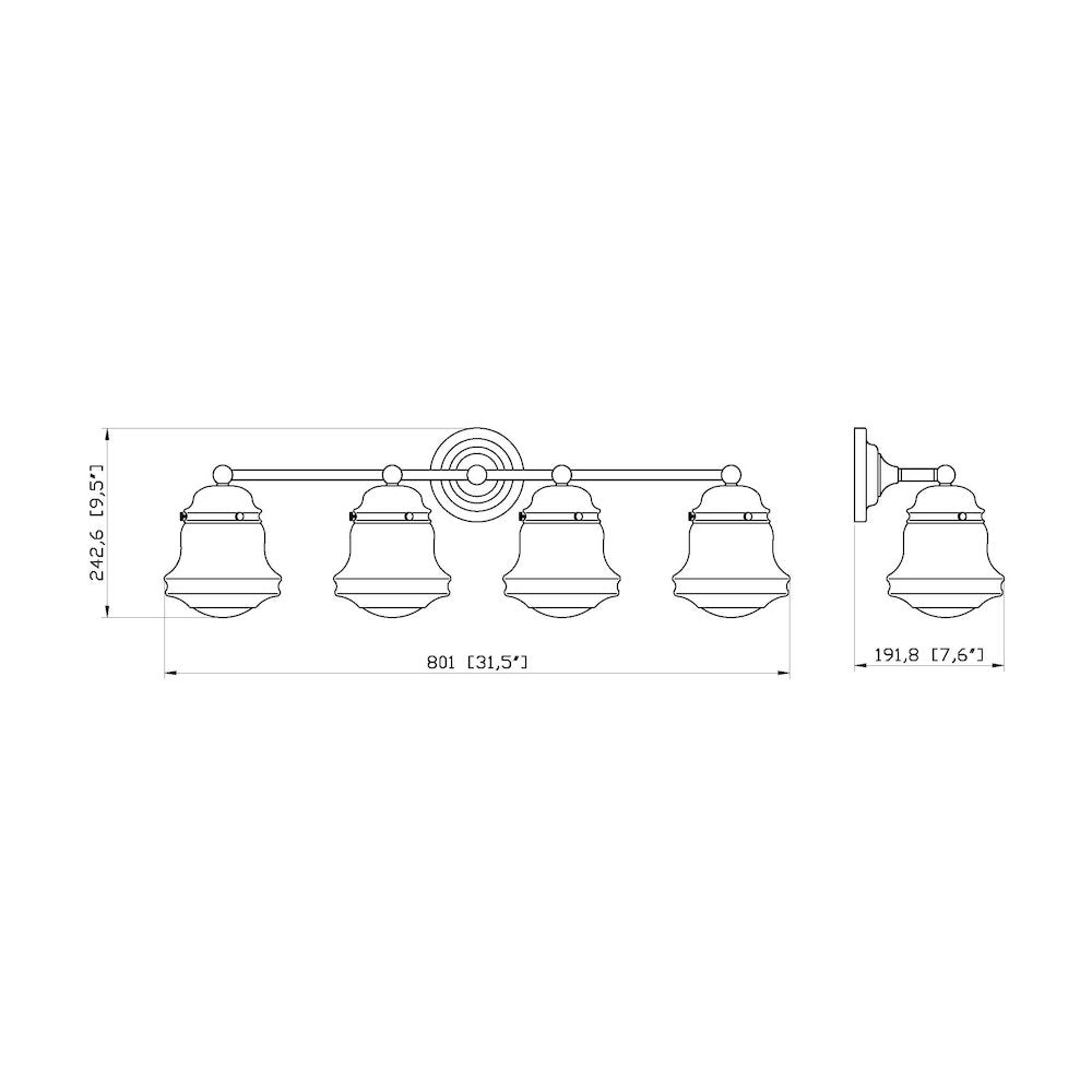 Z-Lite 4 Light Vanity