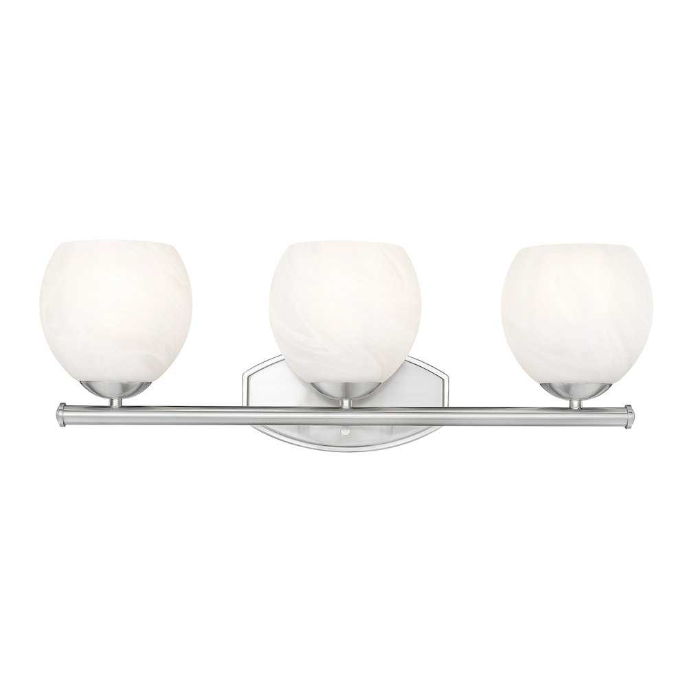 Z-Lite 3 Light Vanity, Brushed Nickel