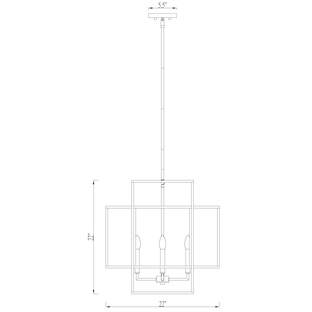 Z-Lite 4 Light Chandelier