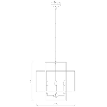 Z-Lite 4 Light Chandelier