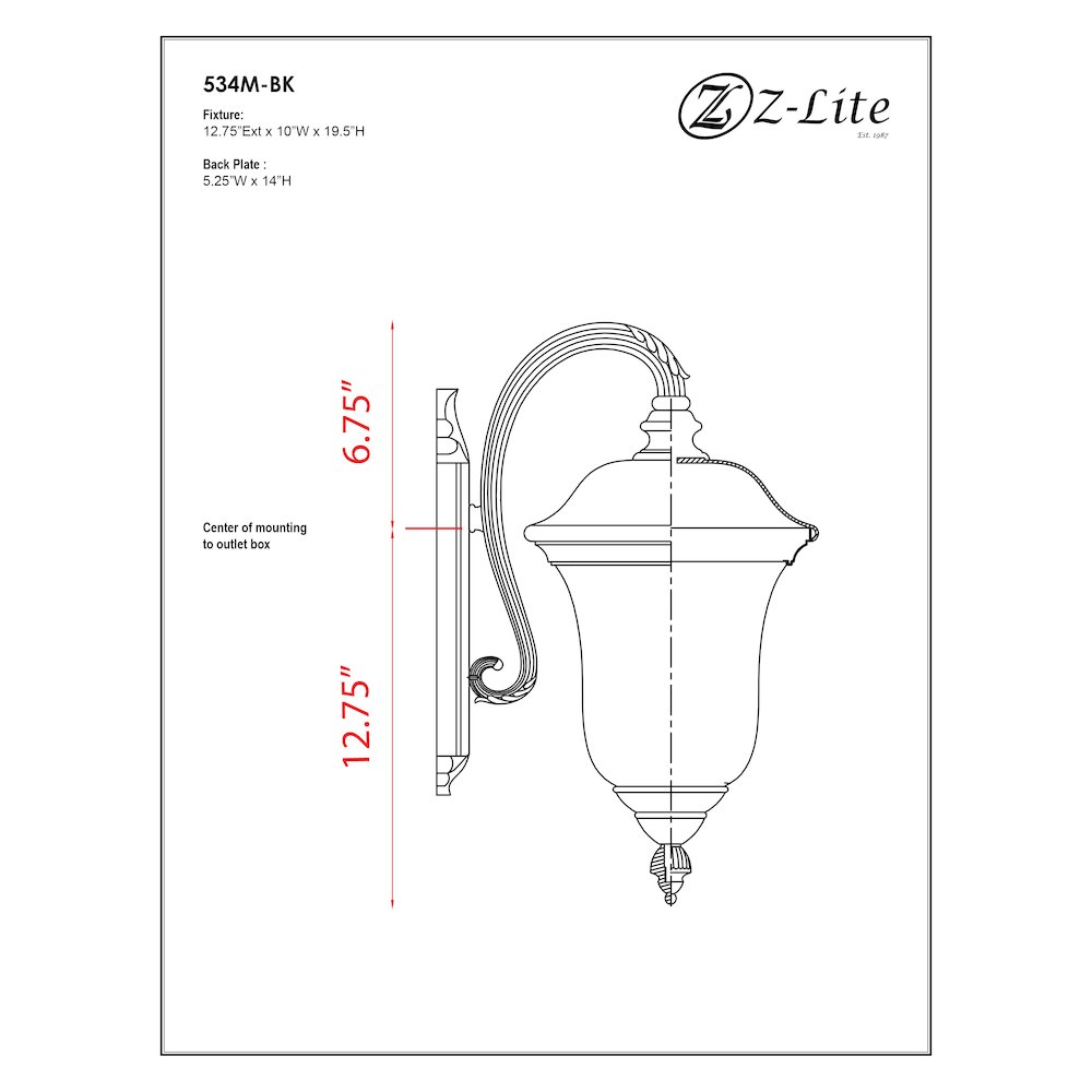 Z-Lite 2 Light Outdoor Wall Light