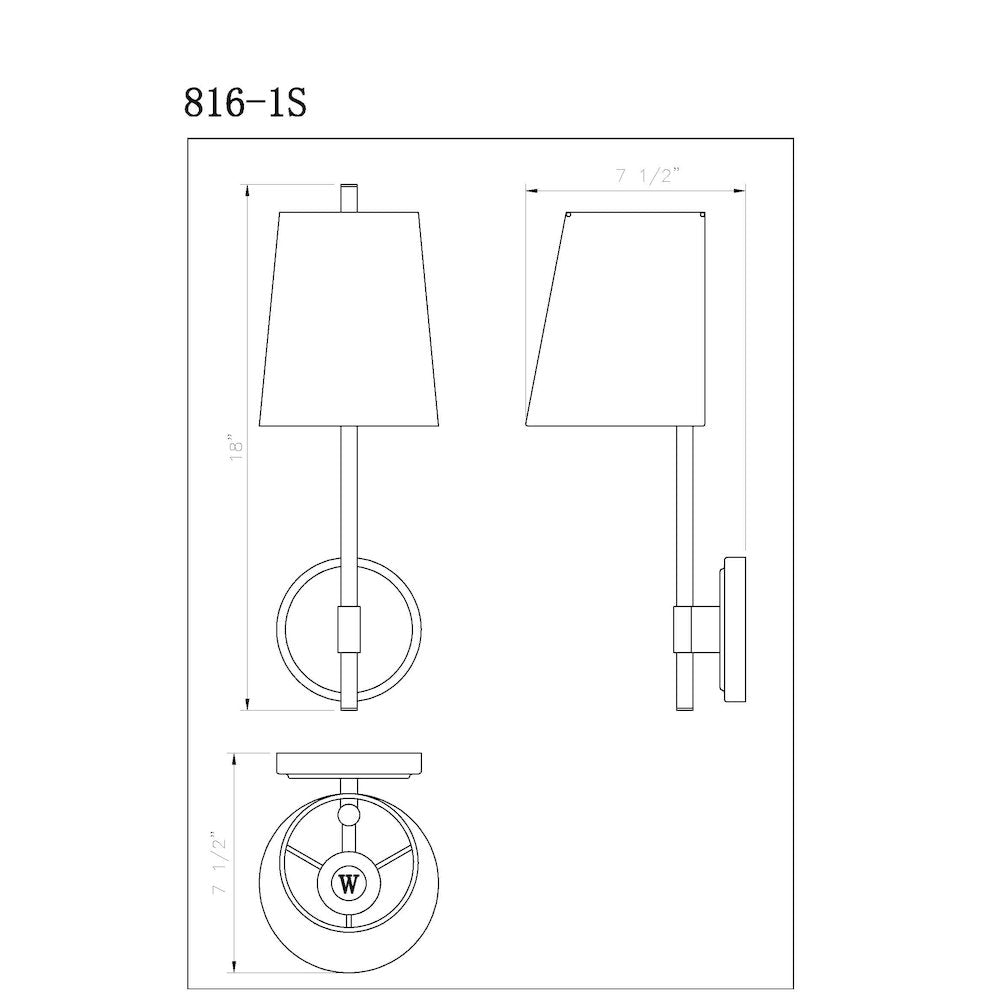 Z-Lite 1 Light Wall Sconce